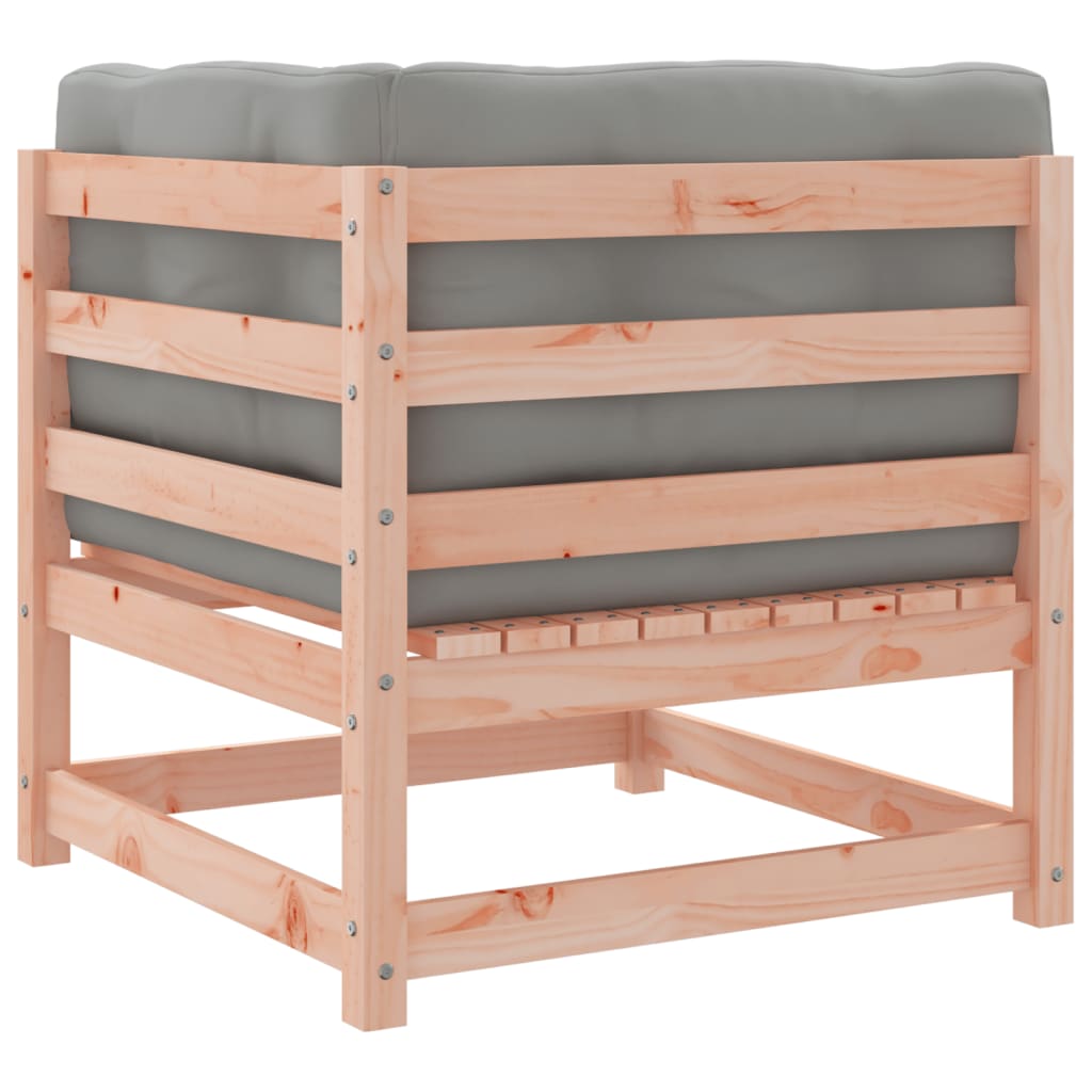 6 Piece Garden Sofa Set with Cushions Solid Wood Douglas Fir