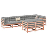 8 Piece Garden Sofa Set with Cushions Solid Wood Douglas Fir