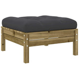 7 Piece Garden Sofa Set with Cushions Impregnated Wood Pine - Extra Image