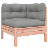 10 Piece Garden Sofa Set with Cushions Solid Wood Douglas Fir
