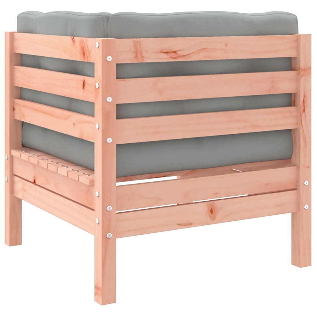 10 Piece Garden Sofa Set with Cushions Solid Wood Douglas Fir