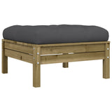 10 Piece Garden Sofa Set with Cushions Impregnated Wood Pine