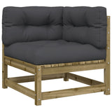 6 Piece Garden Sofa Set with Cushions Impregnated Wood?Pine