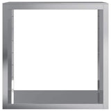 Firewood Rack 100x40x100 cm Galvanised Steel - Top-Down View