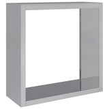 Firewood Rack 100x40x100 cm Galvanised Steel - Rear View