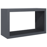 Firewood Rack Anthracite 100x40x60 cm Steel - Rear View