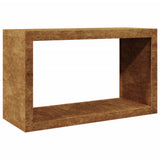 Firewood Rack 100x40x60 cm Weathering Steel - Front View