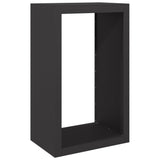 Firewood Rack Black 60x40x100 cm Steel - Front View
