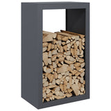 Firewood Rack Anthracite 60x40x100 cm Steel - Side View