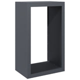 Firewood Rack Anthracite 60x40x100 cm Steel - Rear View