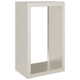 Firewood Rack 60x40x100 cm Weathering Steel - Top-Down View