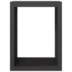 Firewood Rack Black 60x40x80 cm Steel