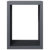 Firewood Rack Anthracite 60x40x80 cm Steel - Top-Down View