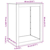 Firewood Rack Anthracite 60x40x80 cm Steel - Extra Image
