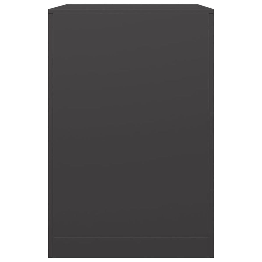 Firewood Rack Black 60x40x60 cm Steel