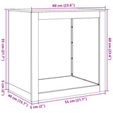 Firewood Rack Anthracite 60x40x60 cm Steel - Extra Image