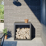 Firewood Rack Anthracite 60x40x60 cm Steel