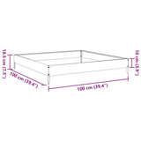 Garden Raised Bed Black 100x100x18.5 cm Steel - Extra Image