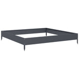 Garden Raised Bed Anthracite 100x100x18.5 cm Steel - Rear View