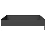 Garden Raised Bed Black 100x100x26 cm Steel - 45-Degree Angle