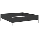 Garden Raised Bed Black 100x100x26 cm Steel - Rear View