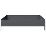 Garden Raised Bed Anthracite 100x100x26 cm Steel - Top-Down View