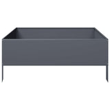 Garden Raised Bed Anthracite 100x100x41 cm Steel
