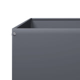 Garden Raised Bed Anthracite 100x100x41 cm Steel