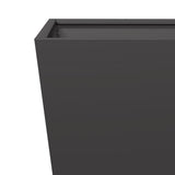 Garden Planter Black 40x40x40 cm Steel - Close-Up Angle