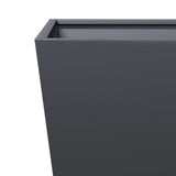 Garden Planter Anthracite 40x40x40 cm Steel - Close-Up Angle