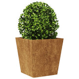 Garden Planters 2 pcs 40x40x40 cm Weathering Steel