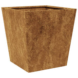 Garden Planters 2 pcs 40x40x40 cm Weathering Steel - Extra Image