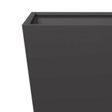 Garden Planter Black 50x50x50 cm Steel - Close-Up Angle