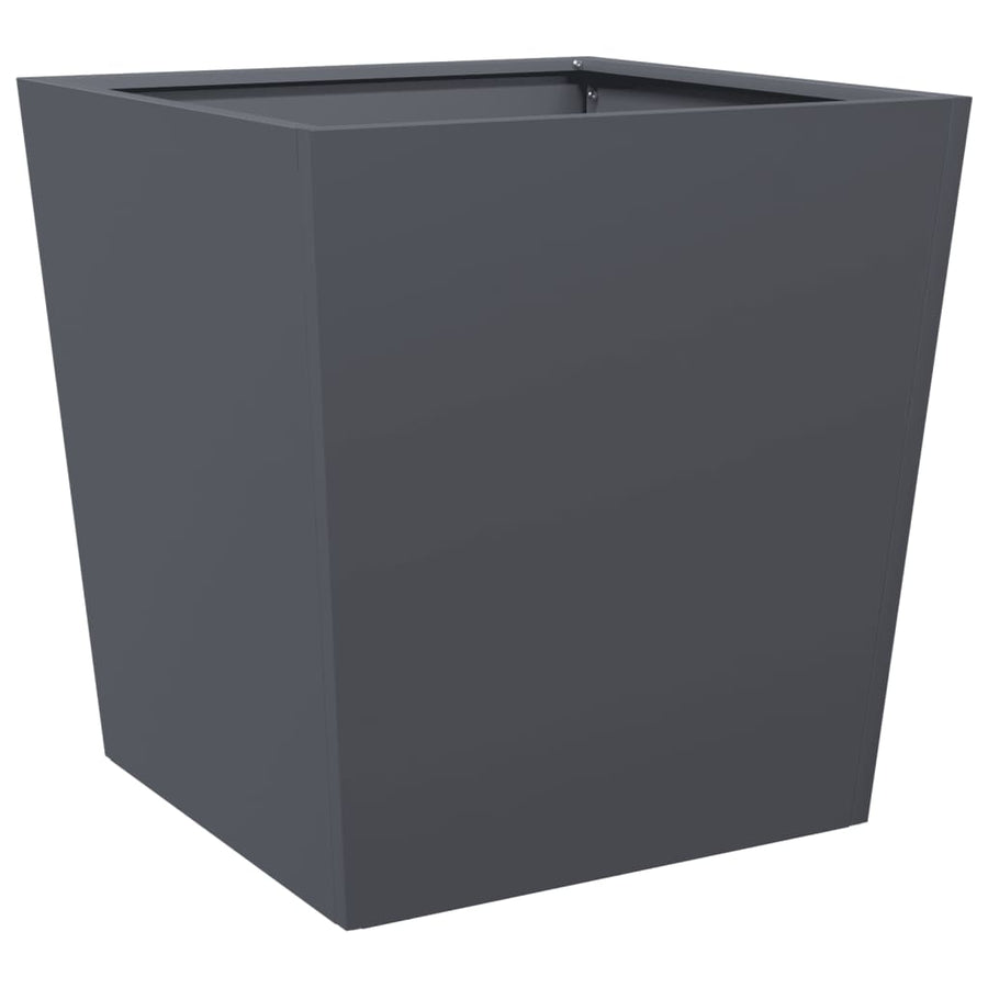 Garden Planters 2 pcs Anthracite 50x50x50 cm Steel