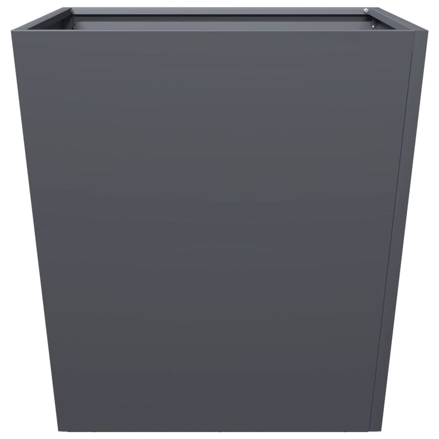 Garden Planters 2 pcs Anthracite 50x50x50 cm Steel
