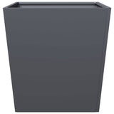 Garden Planters 2 pcs Anthracite 50x50x50 cm Steel - Close-Up Angle