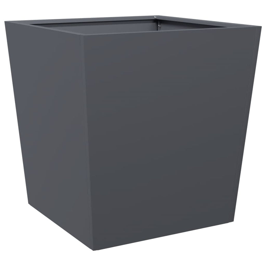 Garden Planters 2 pcs Anthracite 50x50x50 cm Steel