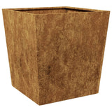 Garden Planter 50x50x50 cm Weathering Steel - Front View