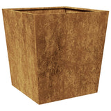 Garden Planter 50x50x50 cm Weathering Steel - Close-Up Angle