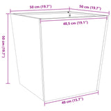 Garden Planter 50x50x50 cm Weathering Steel