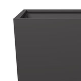 Garden Planters 2 pcs Black 35x35x75 cm Steel - Extra Image