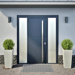 Garden Planters 2 pcs White 35x35x75 cm Steel