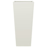 Garden Planters 2 pcs White 35x35x75 cm Steel