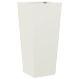 Garden Planters 2 pcs White 35x35x75 cm Steel