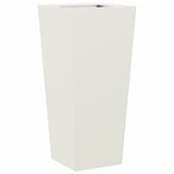 Garden Planters 2 pcs White 35x35x75 cm Steel