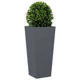 Garden Planters 2 pcs Anthracite 35x35x75 cm Steel