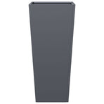 Garden Planters 2 pcs Anthracite 35x35x75 cm Steel