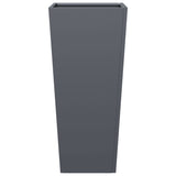 Garden Planters 2 pcs Anthracite 35x35x75 cm Steel - 45-Degree Angle