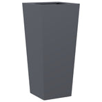 Garden Planters 2 pcs Anthracite 35x35x75 cm Steel