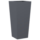 Garden Planters 2 pcs Anthracite 35x35x75 cm Steel - Rear View